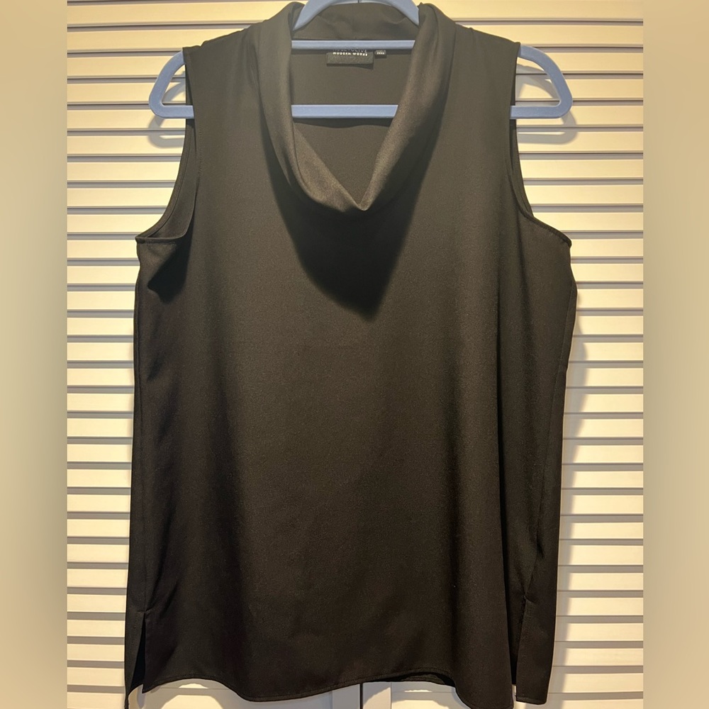 ROSE+OLIVE Cowl Neck Tank, Black, L